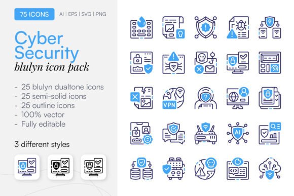 75 Cyber Security Graphics & Icons for Crafters