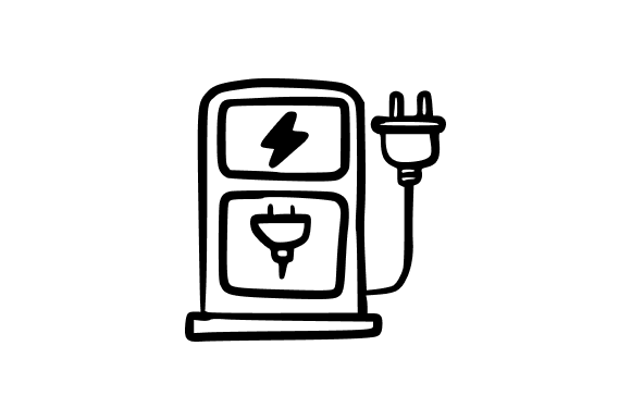 EV Charging Station Icon: Graphics and Illustrations for Digital Sellers