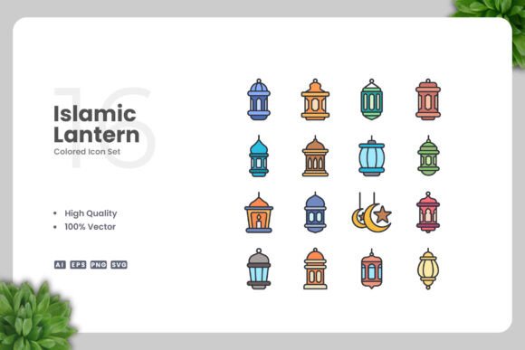 Islamic Lantern Colored Icons: A Designer's Stitch Review