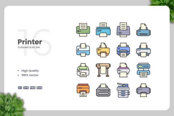 Printer Colored Icons: Essential Graphics for Modern Design