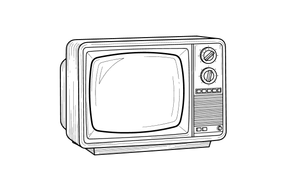 Retro Television Clip Art: Graphics and Illustrations for Creative Projects