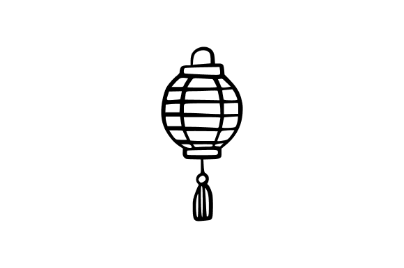 Traditional Lantern Icon: Graphics for Creative Projects